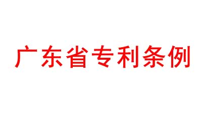 《广东省专利条例》